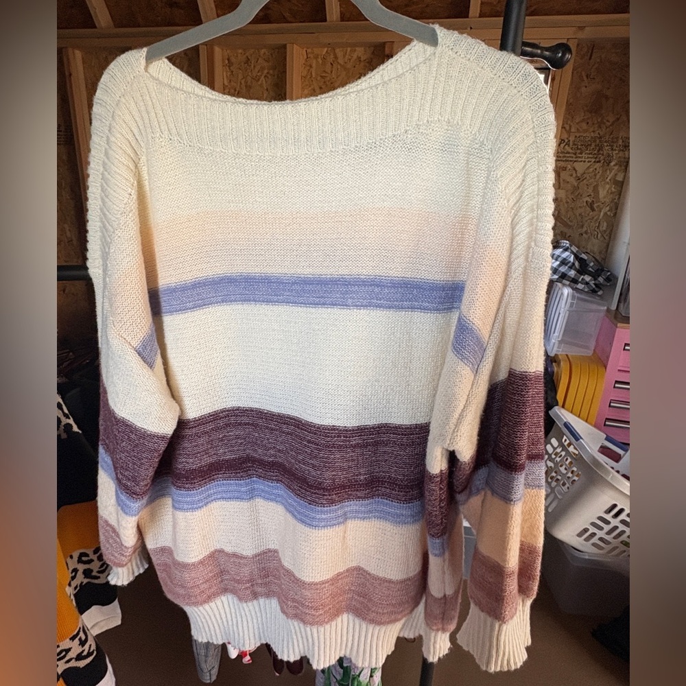 SHEIN Multicolor Striped Women's Sweater